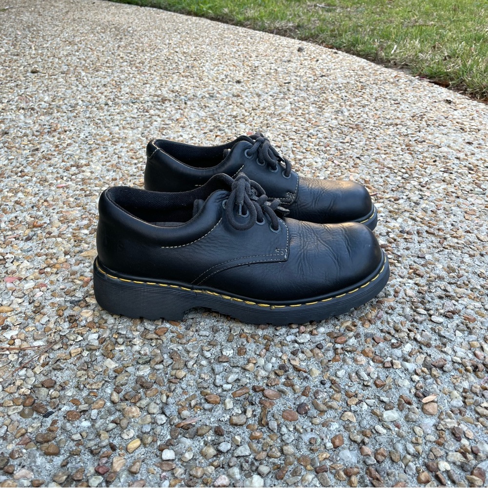 Dr. Martens Leather Shoes Mens AW004 Black Size 10
